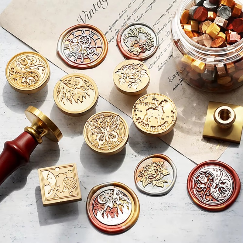 Wax Seal Stamp Set - 9 sigilli in ceralacca + 1