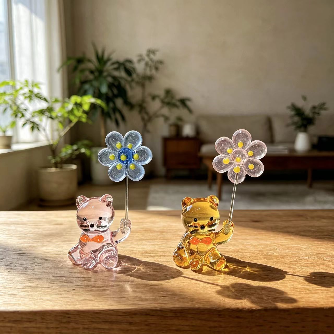 Paper Weight Crystal - Fermacarte in vetro in stile giapponese