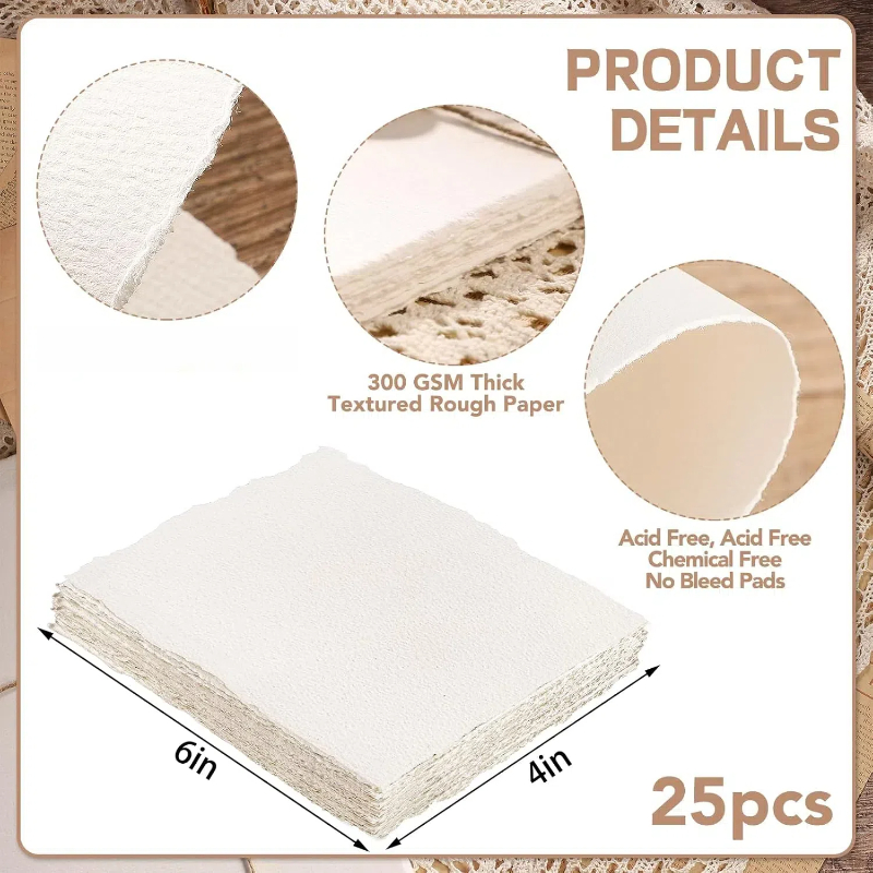Ink Blotter Paper - 25 fogli di carta per acquerello,