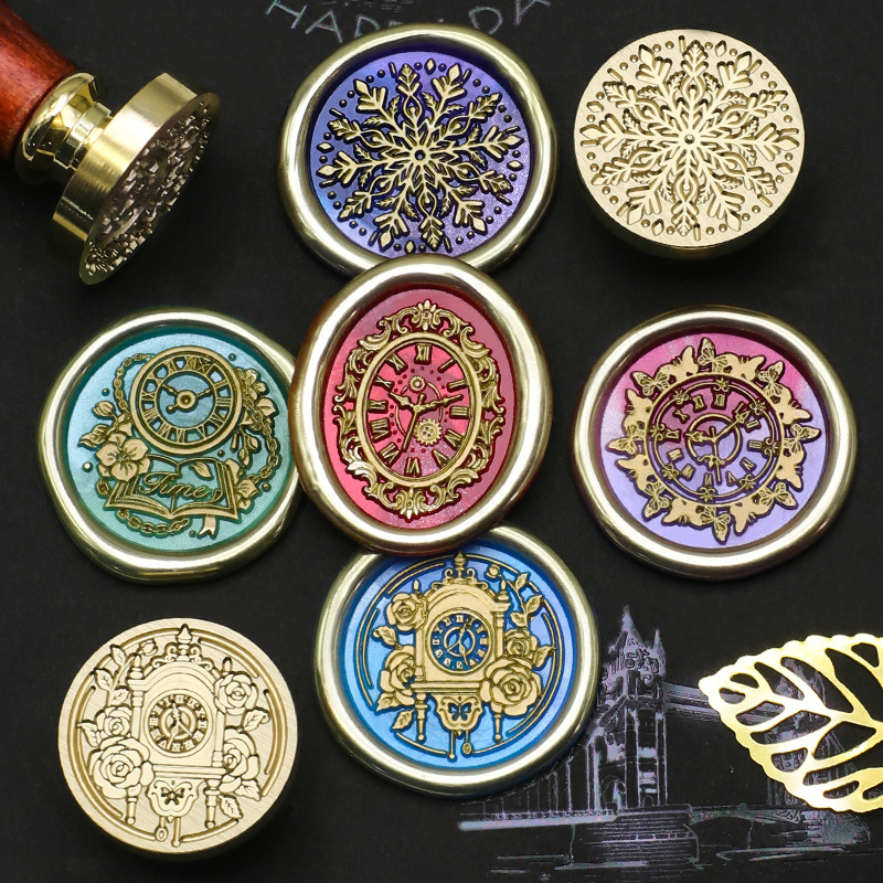 Wax Seal Stamp Set - Orologio retrò Timbro di cera Orso