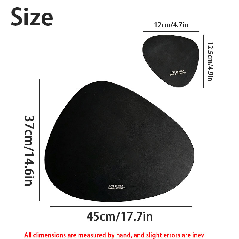 Set da 2/4/8/12 tovagliette in - Leather Desk Pad recensione e prezzo