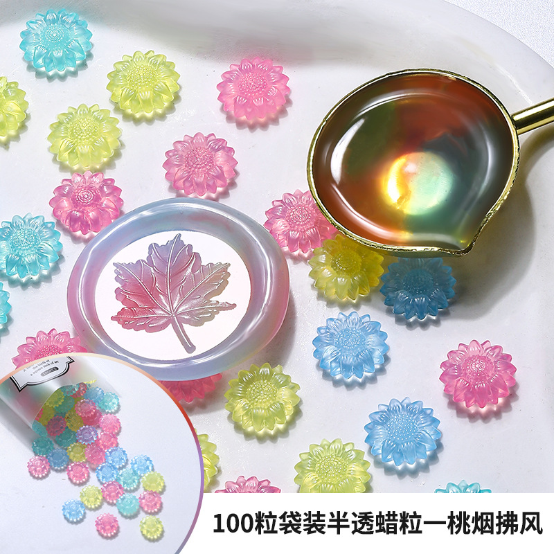 100 pz Girasole Traslucido Per - Wax Seal Stamp Set recensione e prezzo